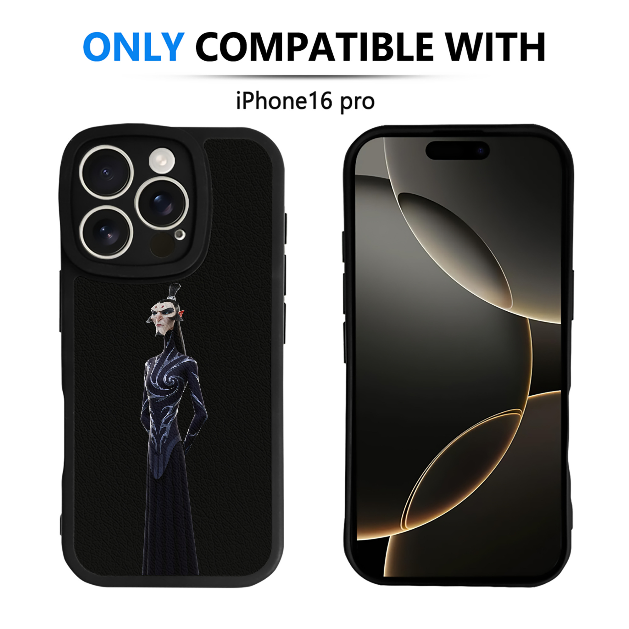 （画像用） Ne Zha 2 ナタ 魔童の大暴れ 【iPhone 16シリーズ対応】シリコンスマホケース（レザー調） 材質：シリコン